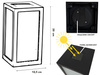 Latarnia plastikowa SOLAR 27109 czarny 20x10,5cm