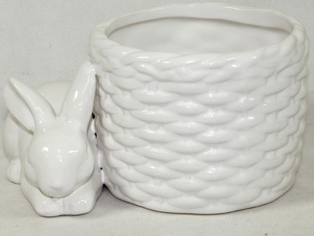Osłonka ceramiczna z zajączkiem 100206