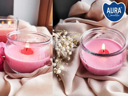 Świeca w szkle SN69-373 Bispol - Dark fruit Almond