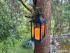Latarnia plastikowa LED 26561 ŚWIECA czarny 29cm