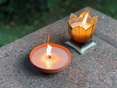 Znicz otwarty ceramiczny K-7576 duży (2szt)
