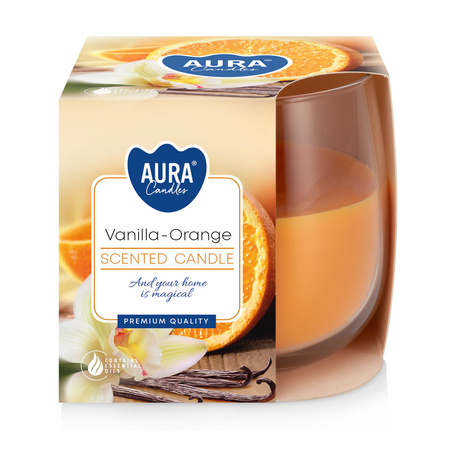 Świeca w szkle SN71-37 Bispol - Vanilla orange 