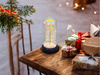 Wieczna RÓŻA led 26702 pojed.kulki różowy 21,5cm