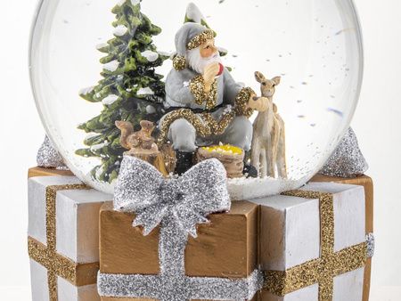 Pozytywka SZKLANA KULA 139897 MIKOŁAJ 16x11cm