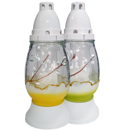 Znicz WN K-6548 BAZIE mały biały mix (10szt)