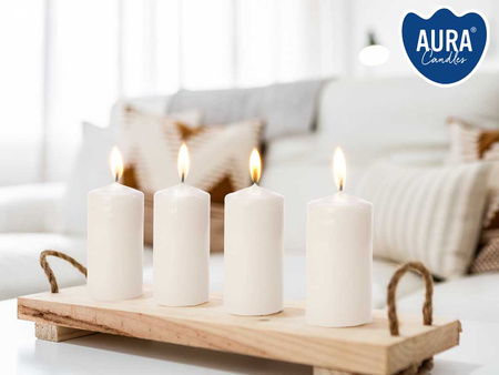 Świeca pieńkowa 250/80 biały 090 Bispol