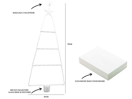 Choinka świąteczna LED 27403 multikolor 90x40cm