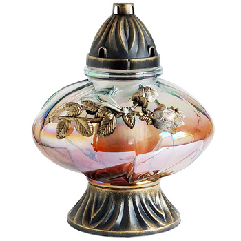 Znicz mały SUŁTAN RÓŻA L-6630 złoty (2szt)