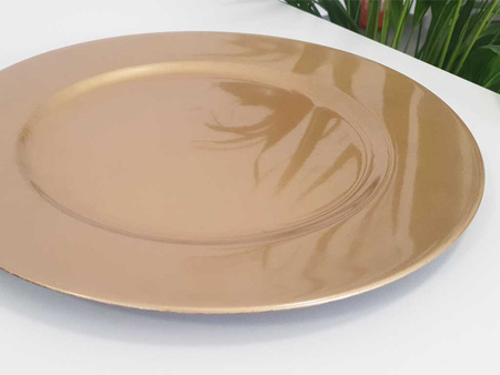 Podstawka dekoracyjna 27228 koło złoty 33cm