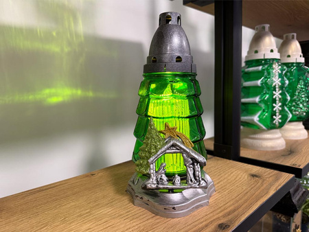 Znicz BN K-6241 CHOINKA apl.szopka zielony (6szt)