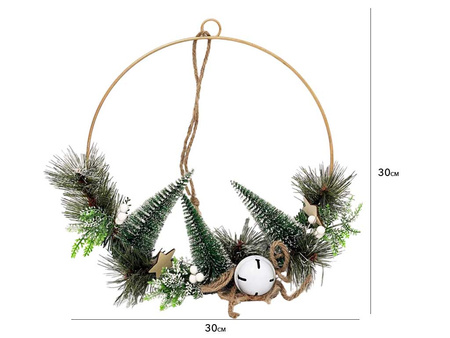 Stroik świąteczny 27390 KOŁO 30cm