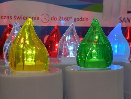 Znicz elektroniczny 3/22/WLC.SANTO 12szt mix