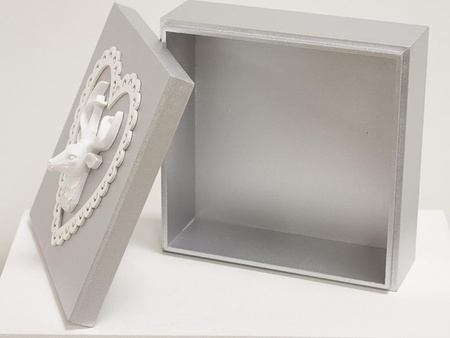 Szkatułka renifer kwadrat 15cm 110507
