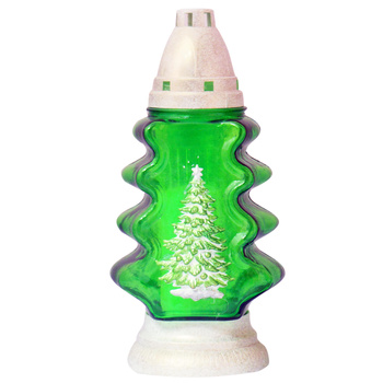 Znicz BN Choinka 12 biały (6szt)