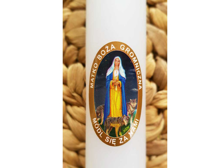 Świeca gromnica DUŻA 40cm 249 biały