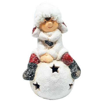 Figurka led CHŁOPIEC 212381/BOY na kuli 16x9,5cm