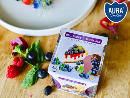 Świeca w szkle SNK80-359 Bispol - Blueberry cheese