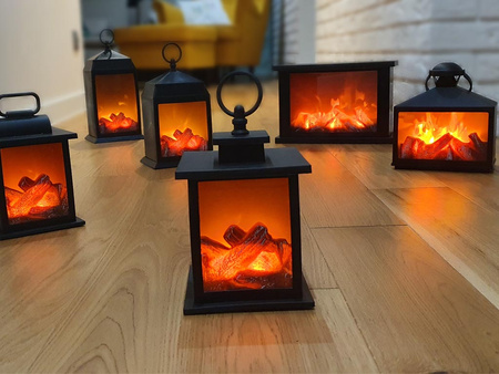 Kominek LED 27398 czarny 35x15x30,5cm