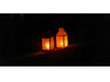 Latarnia plastikowa LED HY-0062 czarny 28x11,5cm