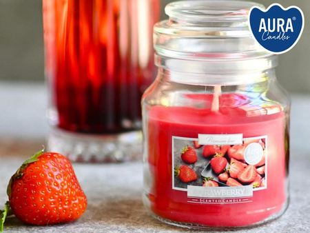 Świeca w szkle SND71-73 Bispol - Strawberry