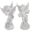 Figurka ANIOŁ AT98-12B3564B biały z harfą mix 23cm