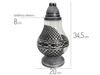 Znicz K-7682 LAMPION srebrny (6szt)