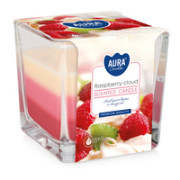 Świeca w szkle SNK80-329 Bispol - Raspberry cloud