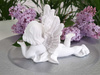 Figurka ANIOŁ AT98-13B5005B biały leżący mix 12cm