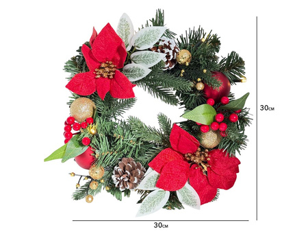 Wianek świąteczny LED 27371 G.BETLEJEMSKA 30cm
