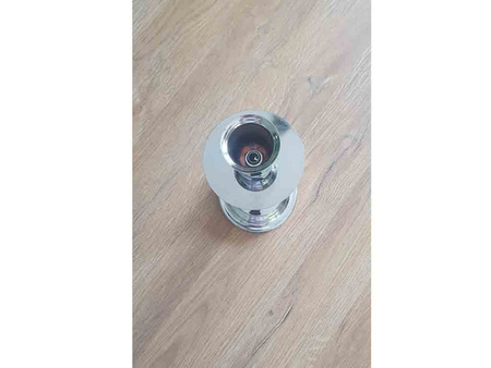 Świecznik do szpic K69-2/S metal srebrny 30,5cm