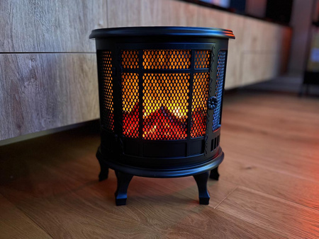 Kominek LED 27398 czarny 35x15x30,5cm