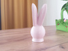 Figurka KRÓLIK C139951 uszy ceramika różowy 17,5cm
