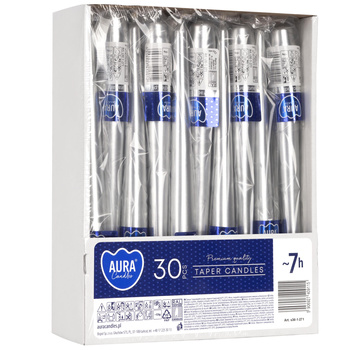 Świeca stoż. s30-1-271 245/23 m.srebr Bispol 30szt