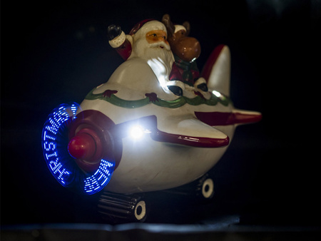 Figurka led grająca SAMOLOT 122378 ze śmigłem 21cm