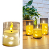 Świeca LED z drucikiem 27205 15x7,5cm