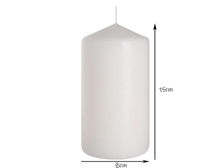 Świeca pieńkowa 150/80 biały 090 Bispol