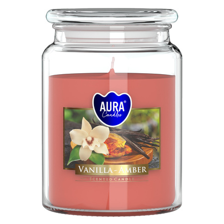 Świeca w szkle SND99-355 Bispol 100h Vanilla amber