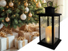 Latarnia plastikowa LED 26565 DRUCIKI czarny 28cm