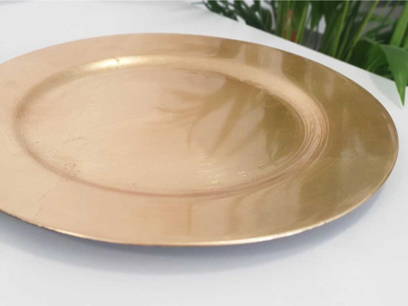 Podstawka świecznik FA001/F/G koło złoty 33cm