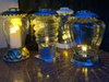Znicz LED K-8481 LAMPION 5 złoty (4szt)