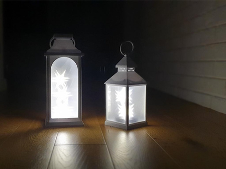 Latarnia plastikowa LED 2010B-J biały 30cm
