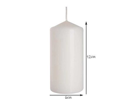 Świeca pieńkowa 120/60 biały 090 Bispol