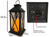 Latarnia plastikowa LED 26563 ŚWIECA czarny 29cm