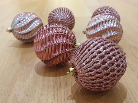 Zawieszka BOMBKA SY10 różowy 6szt 8cm
