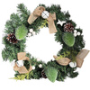 Wianek świąteczny 27372 ZIELONY 40cm