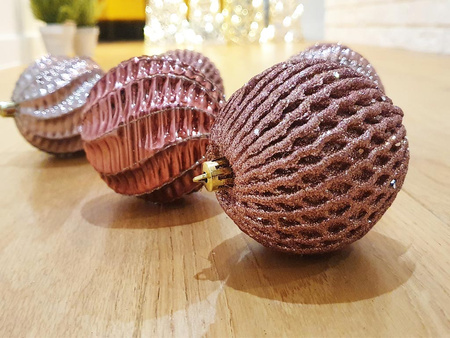 Zawieszka BOMBKA SY10 różowy 6szt 8cm