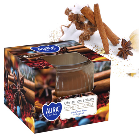 Świeca w szkle SN69-406 Bispol - Christmas spices