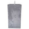 Świeca LED beton kwadrat 42/23/NWH szary 15x8cm