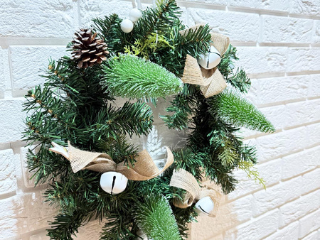 Wianek świąteczny 27372 ZIELONY 40cm