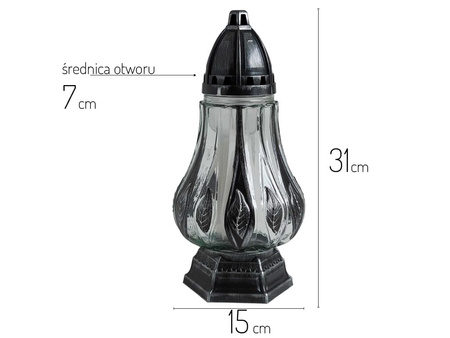 Znicz FLAVIA mała srebrny 427 (4szt)